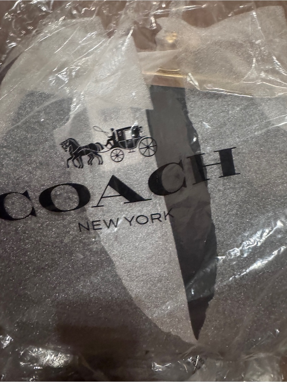 Brand new in packaging. NWT Coach Kisslock black Leather Bag with Gold. - Picture 5 of 5